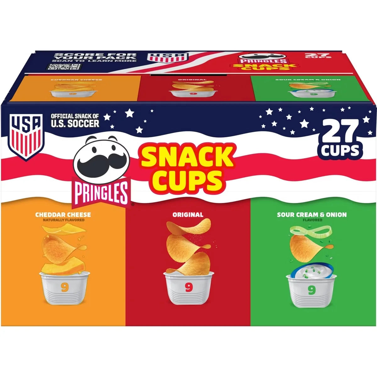Pringles Snack Stacks 3 Flavors Variety Pack - 27ct